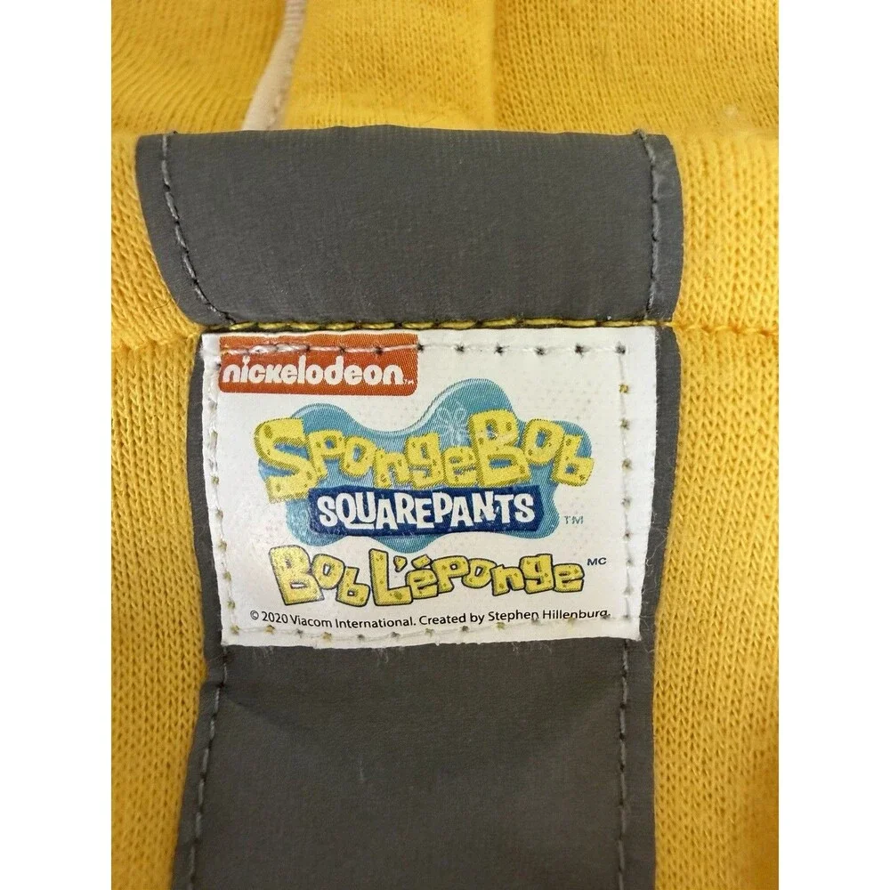 Nickelodeon SpongeBob SquarePants Hooded Dog Hoodie S/M Yellow/Blue/Gray